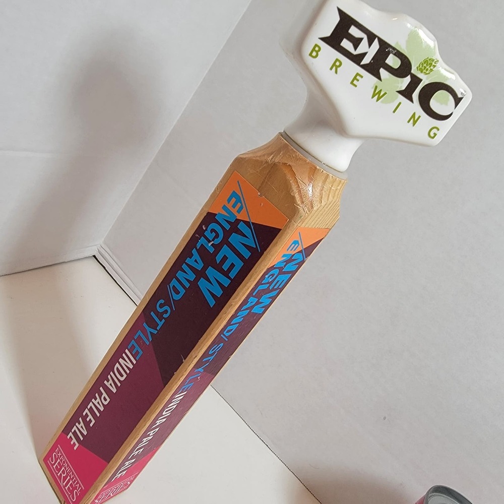 Epic Brewing India Pale Ale Tap Handle Pull Wood Keg Bar IPA